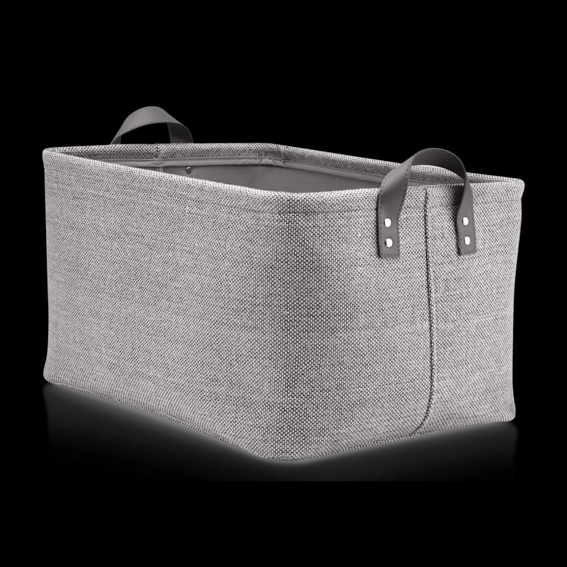 Sale Grey Storage Basket with Handles Storage Baskets & Hampers|Storage & Baskets