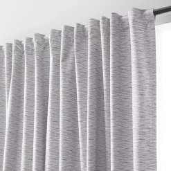Grey Toulouse Blackout Curtain with Hidden Backtab Sheer Curtains & Window Sheer Panels|Blackout Window Curtains