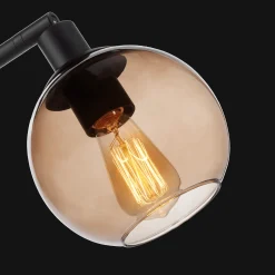 2-Head Glass Floor Lamp Floor Lamps