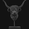 Clearance Highland Cow Statue Home Decorative Items & Objects