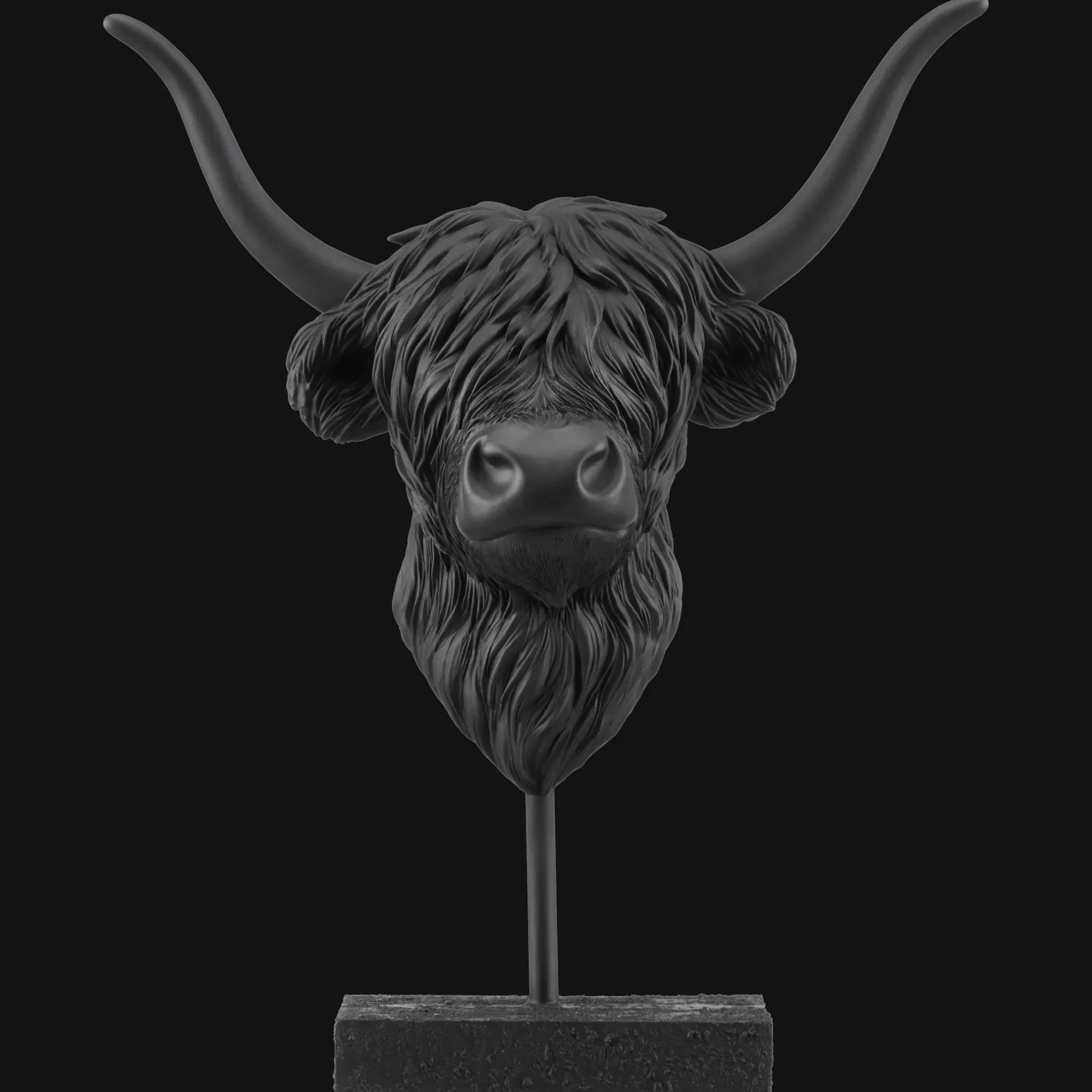 Clearance Highland Cow Statue Home Decorative Items & Objects