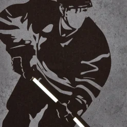 Hockey Player LED Wall art Junior Wall Decor & Mirrors