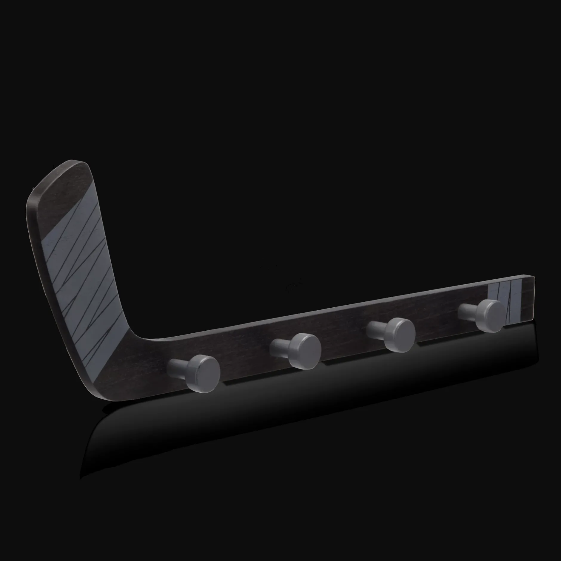 Hot Hockey Stick with Hooks Junior Wall Decor & Mirrors