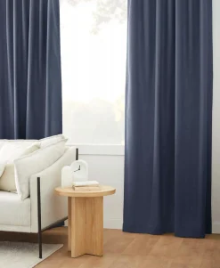 New Indigo Taha Rod Pocket Back Tab Blackout Curtain Sheer Curtains & Window Sheer Panels|Blackout Window Curtains