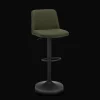 New Khaki Fabric and Metal Adjustable Bar Stool Bar & Counter Stools|Modern Bar & Counter Stools