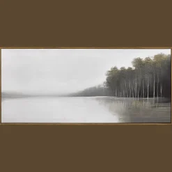 Discount Lakeside Framed Art Oil Paintings