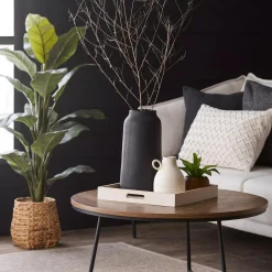 Best Large Ficus in Rattan Pot Branches|Artificial Flowers