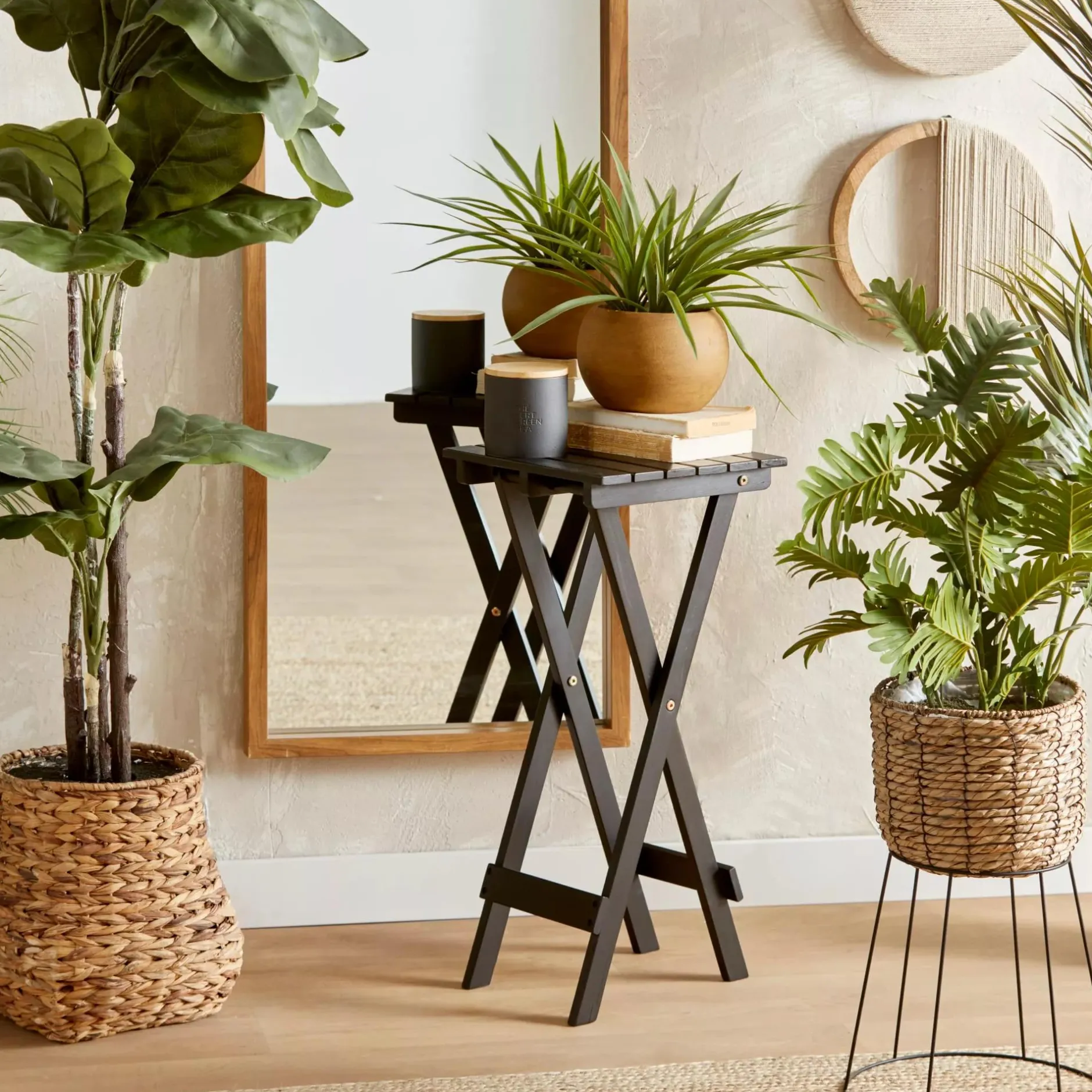 Best Large Ficus in Rattan Pot Branches|Artificial Flowers