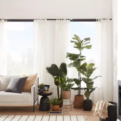 New Large Fiddle-Leaf Fig Potted Floor Plant Branches|Artificial Flowers