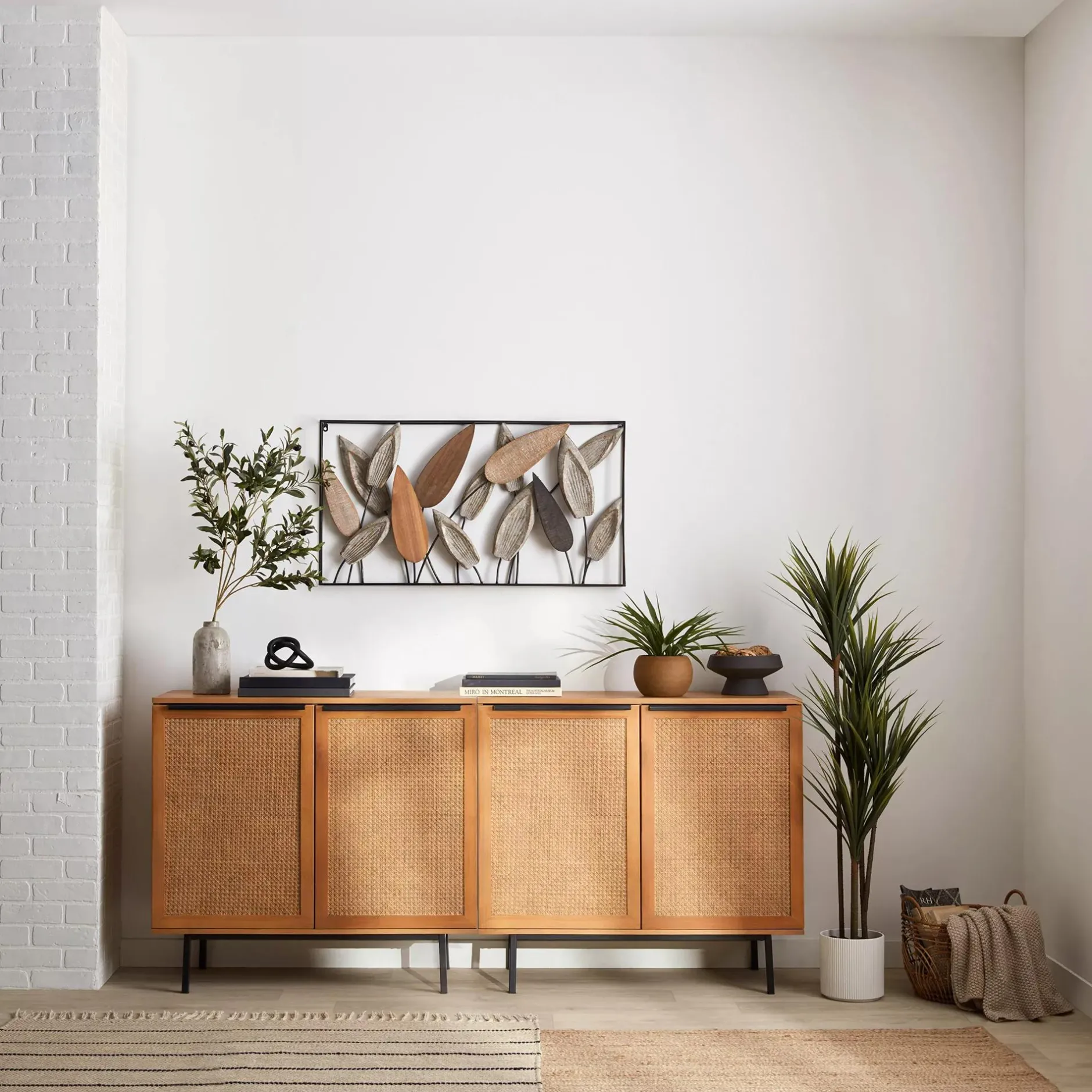 Leaf Wood & Metal Wall Art Wall Decorations