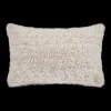 Light Beige Sheep Faux Fur Decorative Lumbar Pillow Decorative Throw Pillows