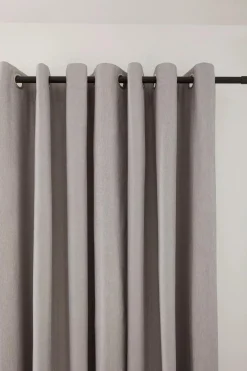 Clearance Light Grey Chambray Blackout Curtain Sheer Curtains & Window Sheer Panels|Blackout Window Curtains