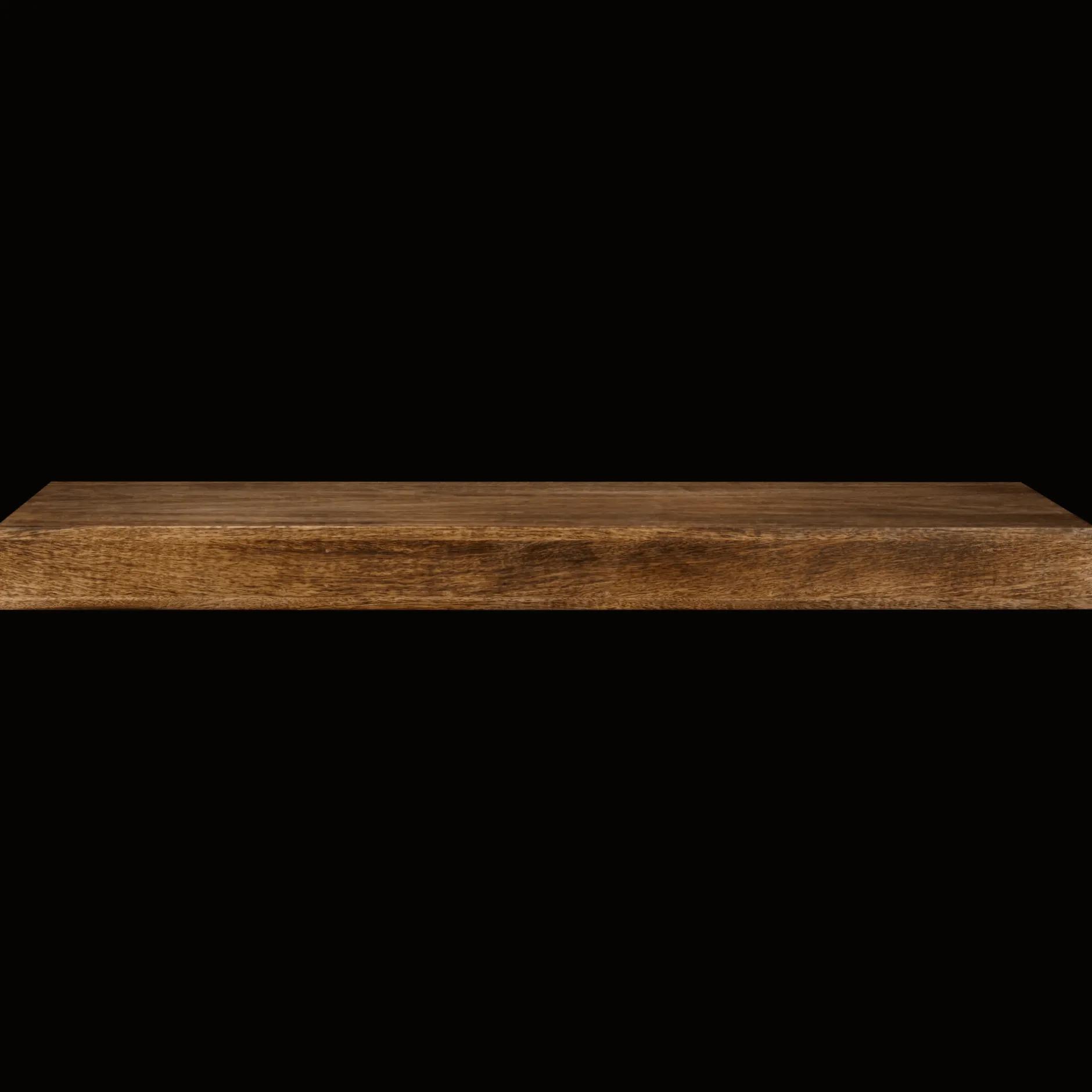 Outlet Long Mango Wood Floating Shelf Wall Decorations