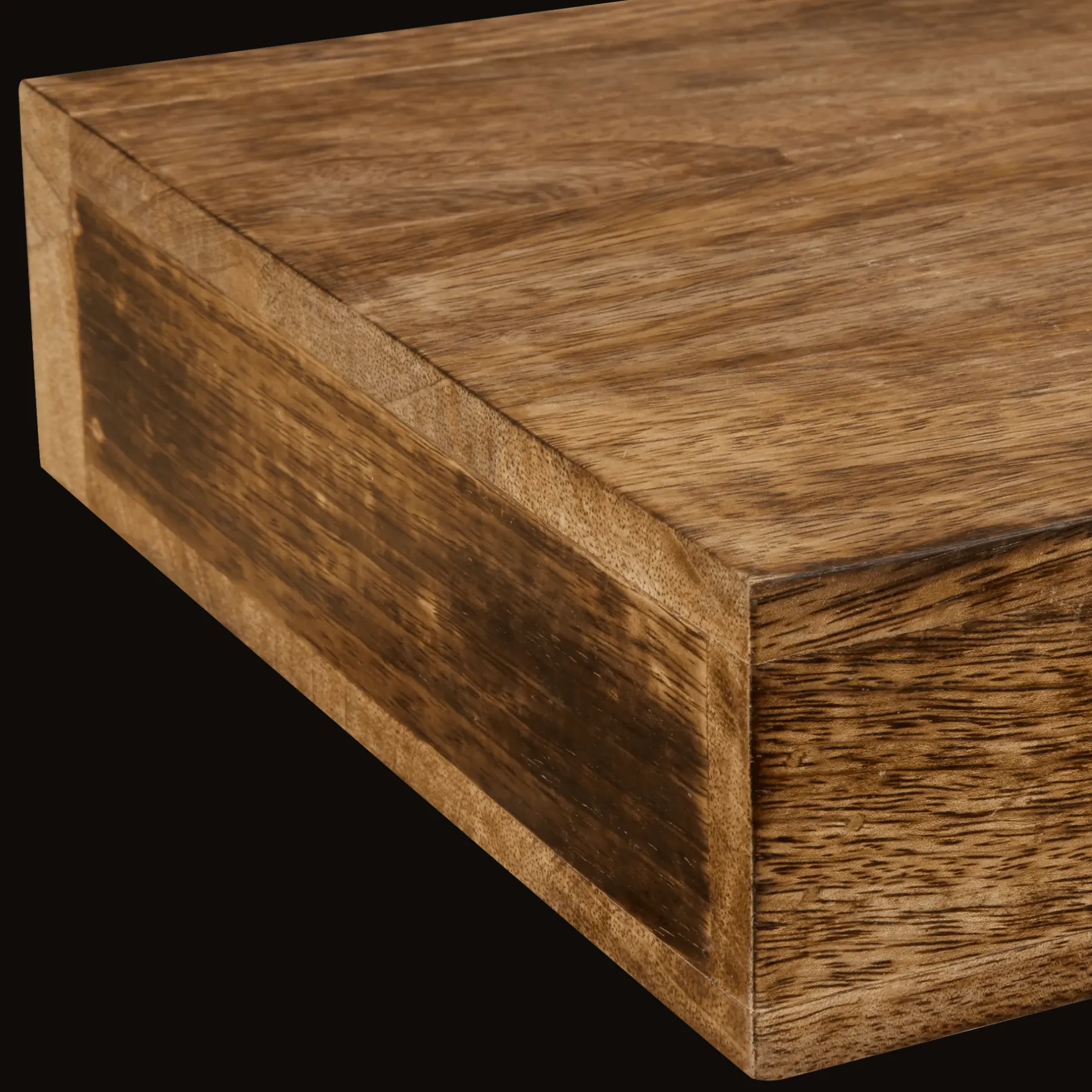 Outlet Long Mango Wood Floating Shelf Wall Decorations