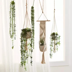 Online Macrame Potted Greenery Artificial Plants