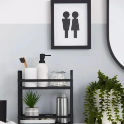 Discount Man & Woman Silhouette Bathroom Shadow Box Bathroom Wall Decor
