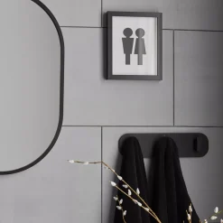 Discount Man & Woman Silhouette Bathroom Shadow Box Bathroom Wall Decor