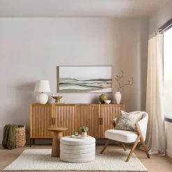 Mango Wood Hourglass Side Table Side Tables|Coffee Tables & Side Tables