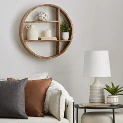 Outlet Mango Wood Shelf Wall Decorations