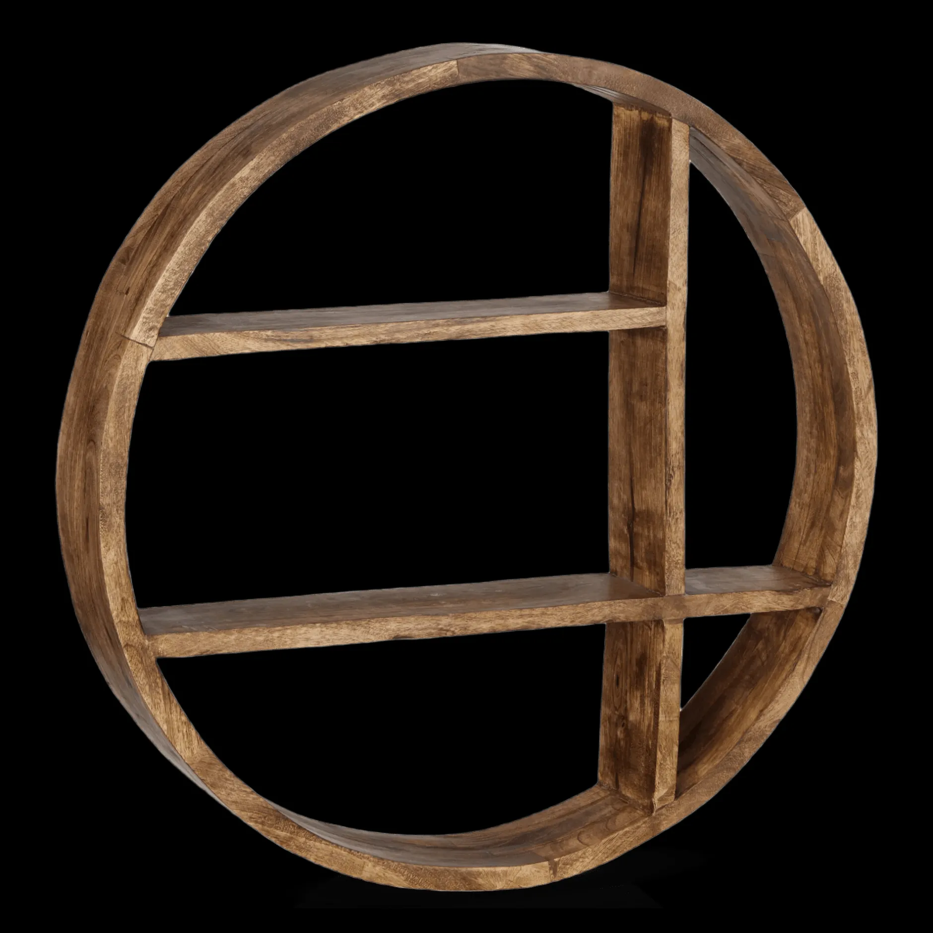 Outlet Mango Wood Shelf Wall Decorations