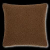Sale Medium Brown Doodle Boucle Decorative Throw Pillow Decorative Throw Pillows
