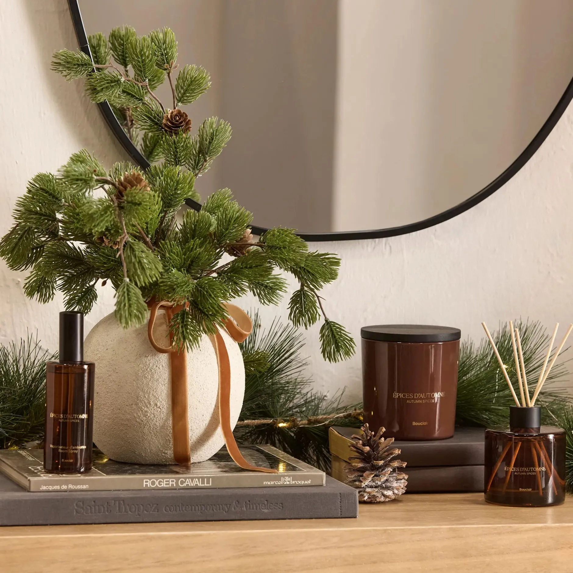 Sale Medium Brown Doodle Boucle Decorative Throw Pillow Decorative Throw Pillows