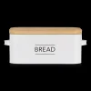 Sale Metal Bread Box with Bamboo Lid Dinnerware|Kitchen & Dining Accessories