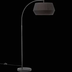 Outlet Metal Floor Lamp with Black Shade Floor Lamps