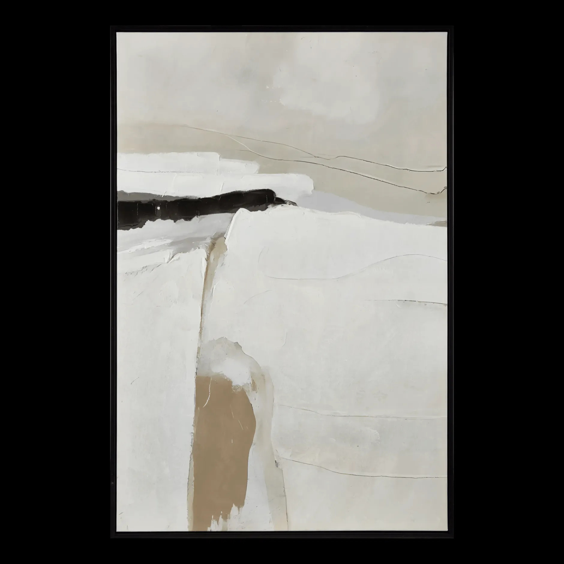 Sale Minimalist Abstract Framed Art Oil Paintings