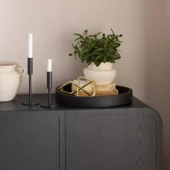 Clearance Modern Candle Holder in Black Metal Home Decorative Items & Objects|Candles & Candle Stick Holders