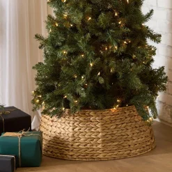 Best Natural Fiber Tree Skirt Christmas Decorative Objects