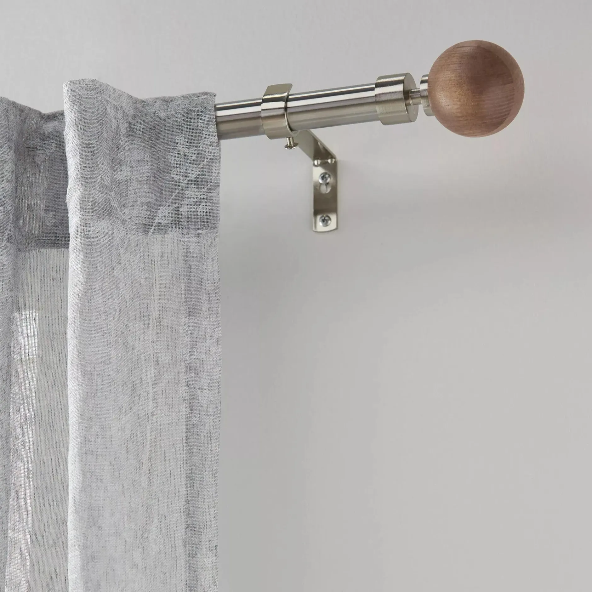 Best Natural Wood Curtain Rod Set - Diameter 13/16 mm Curtain Rods