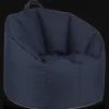 Online Navy Canvas Bean Bag Junior Bedroom Furniture