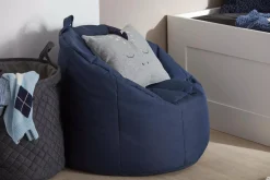 Online Navy Canvas Bean Bag Junior Bedroom Furniture