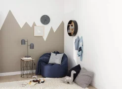 Online Navy Canvas Bean Bag Junior Bedroom Furniture