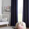 Best Navy Kimia Blackout Curtain Sheer Curtains & Window Sheer Panels|Blackout Window Curtains