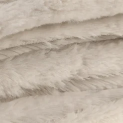 Sale Oatmeal Cougar Faux Fur Throw Decorative Throws & Blankets