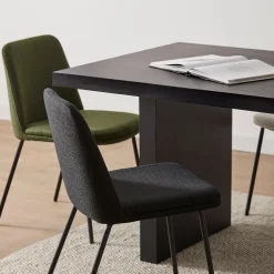 Sale Oatmeal Fabric and Metal Dining Chair Furniture Accessories|Dining Chairs