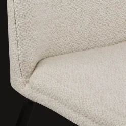 Sale Oatmeal Fabric and Metal Dining Chair Furniture Accessories|Dining Chairs