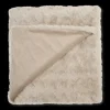 Clearance Oatmeal Sheep Faux Fur Throw Decorative Throws & Blankets