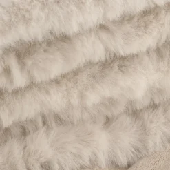 Clearance Oatmeal Sheep Faux Fur Throw Decorative Throws & Blankets