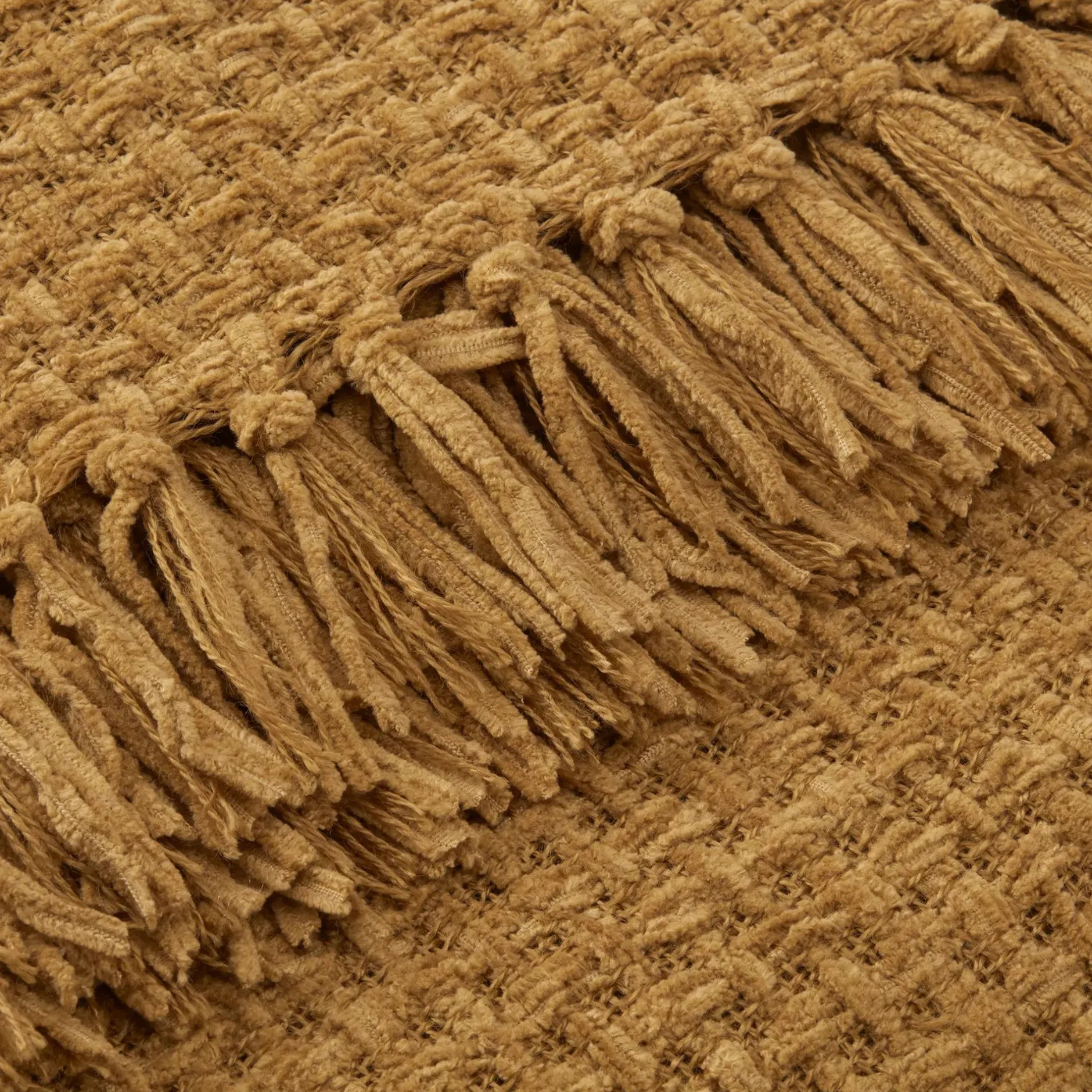 Discount Ochre Basic Chenille Knit Throw Decorative Throws & Blankets