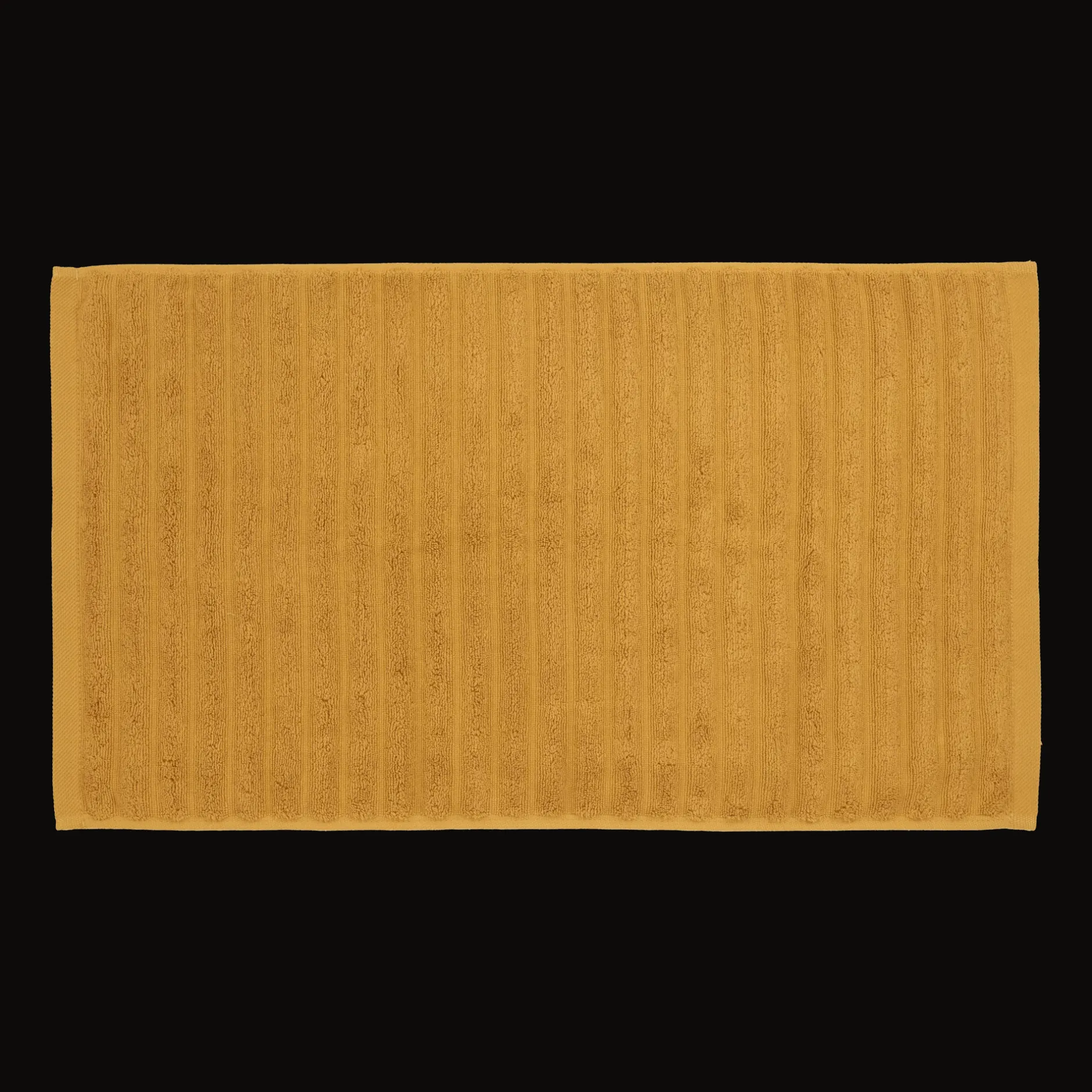 Clearance Ochre Ribbed Hand Towel Bath Towels