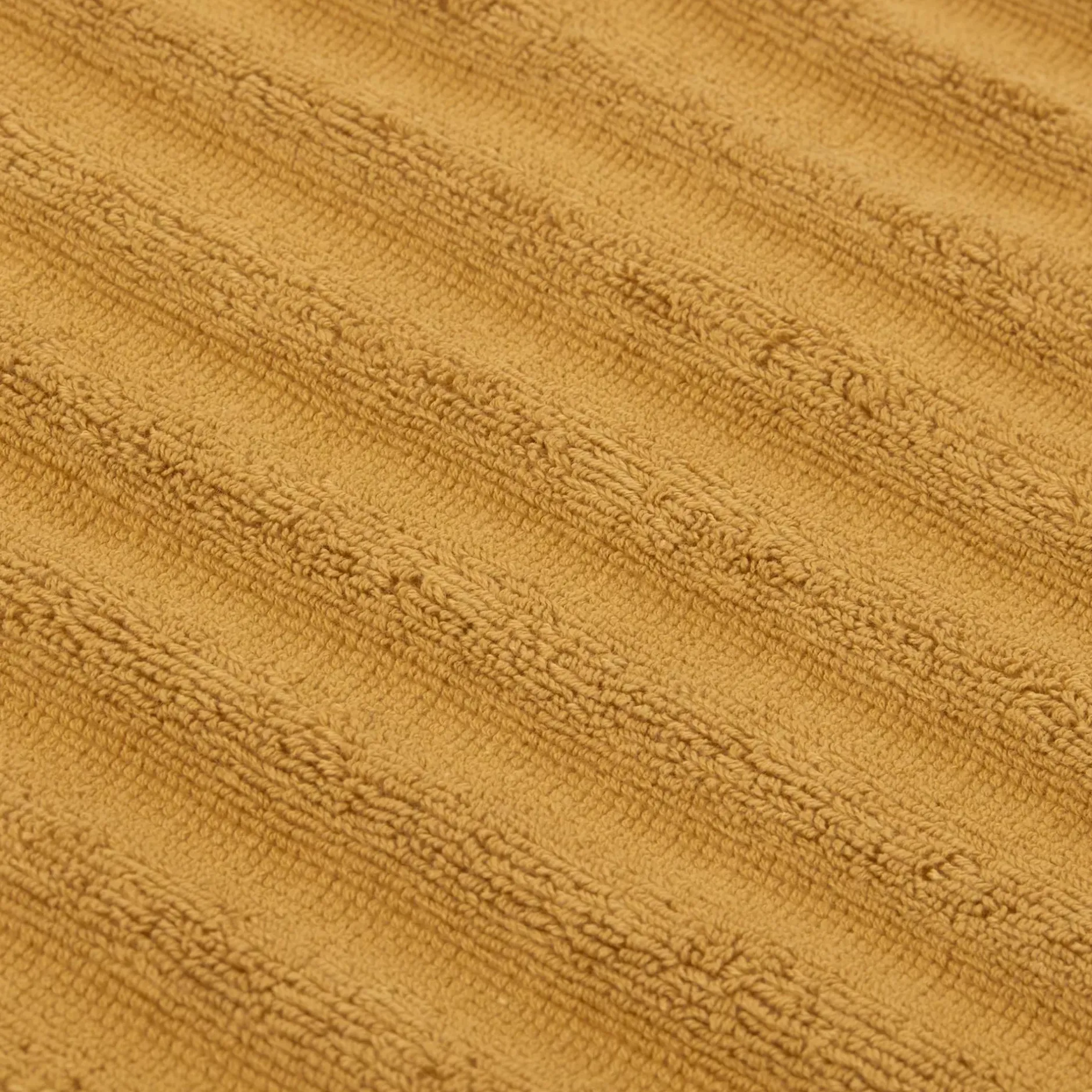 Clearance Ochre Ribbed Hand Towel Bath Towels