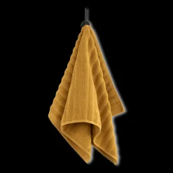 Clearance Ochre Ribbed Hand Towel Bath Towels