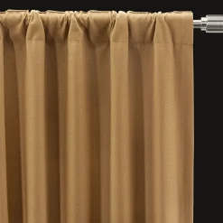 New Ochre Taha Rod Pocket Back Tab Blackout Curtain Sheer Curtains & Window Sheer Panels|Blackout Window Curtains