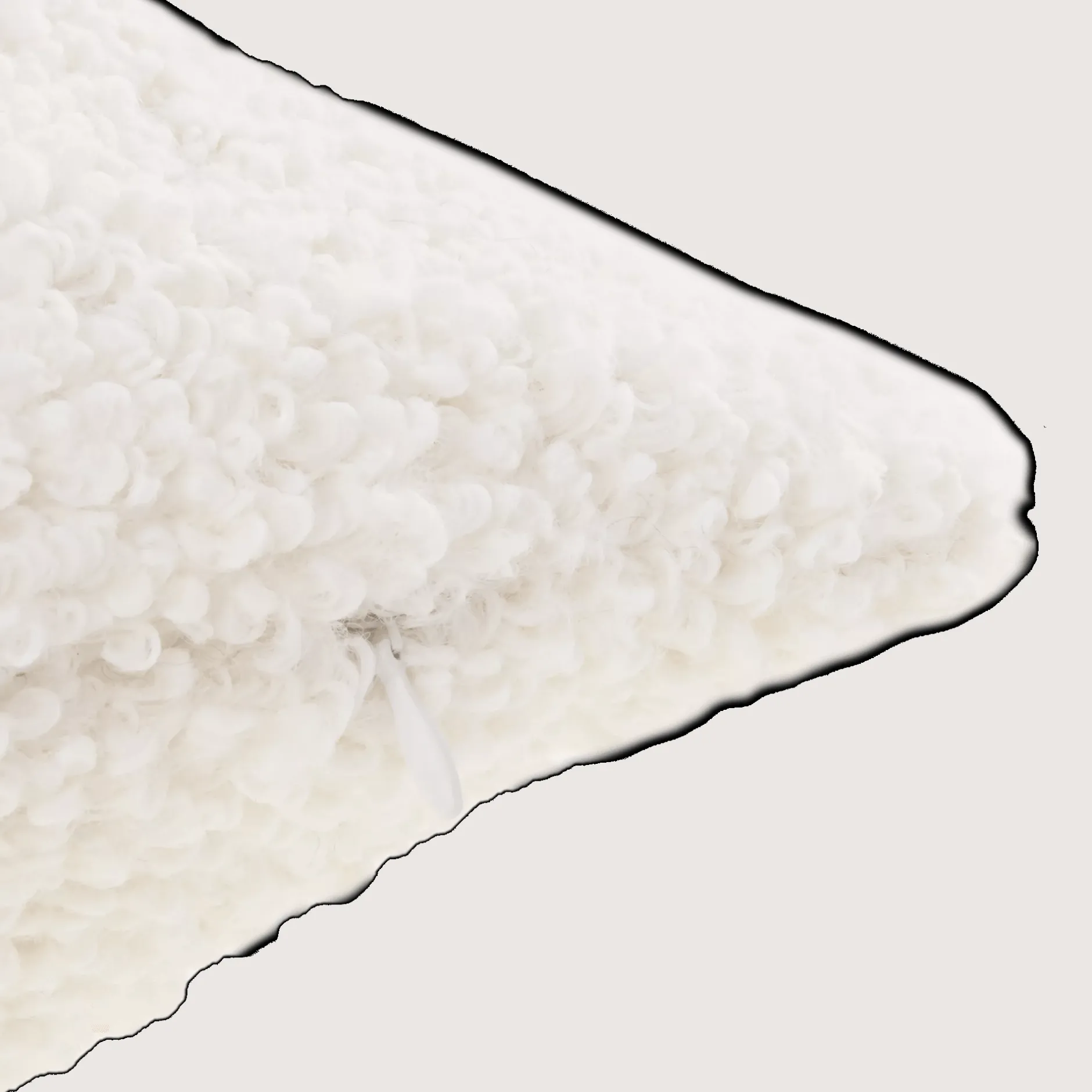 Sale Off White Doodle Boucle Lumbar Throw Pillow Decorative Throw Pillows