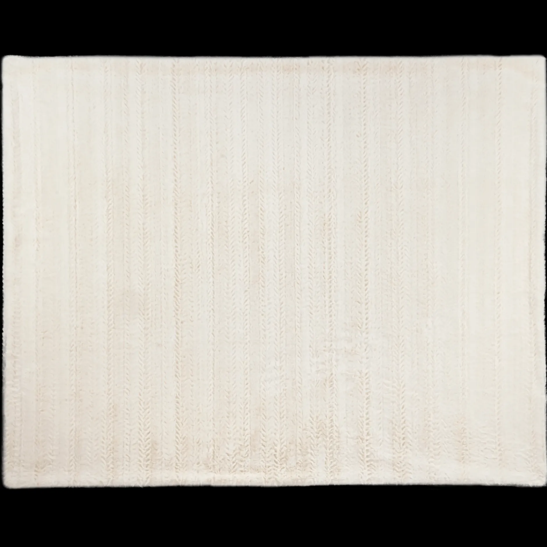 Off White Ellyn Faux Fur Throw Decorative Throws & Blankets