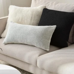 Clearance Off White Maddox Faux Fur Decorative Pillow Decorative Throw Pillows