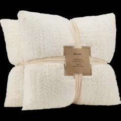 Clearance Off White Set of 2 Ellyn Decorative Pillow Decorative Throw Pillows